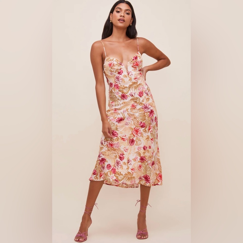 NWT Astr The Label Coralie Midi Dress **FREE Shipping!!!*